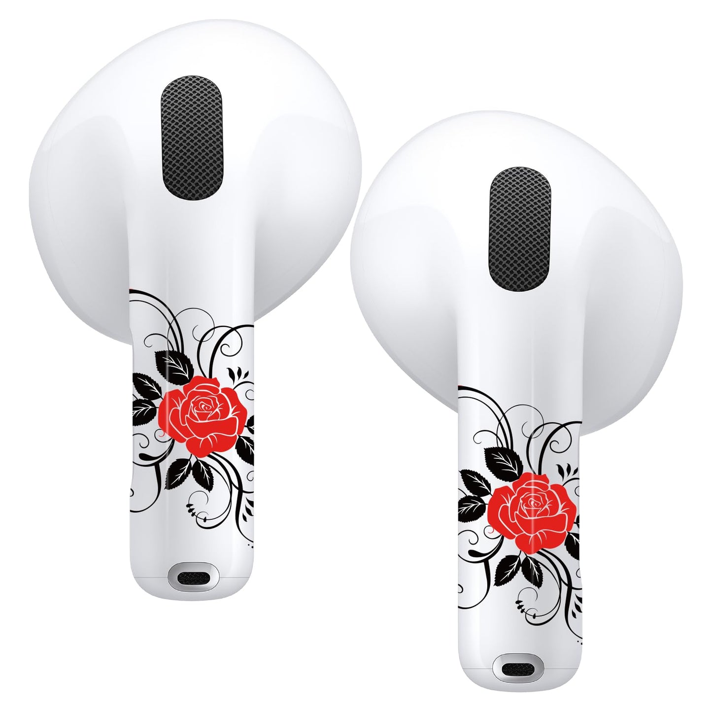RockMax for AirPods 4 Skin,Personalized Rose Stickers for Air Pods 4th Gen, Compatible with AirPod Case 2024, Durable Tattoo Wrap, Easy to Apply