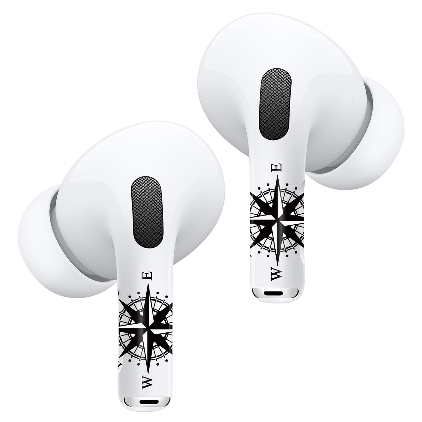 ROCKMAX for AirPods Pro Skin Accessories, Compass Tattoos for Air Pods Decor, Unique Gifts for Boys and Girls, Customized Decal Sticker Compatible to AirPods Pro 2nd Generation Case Cover