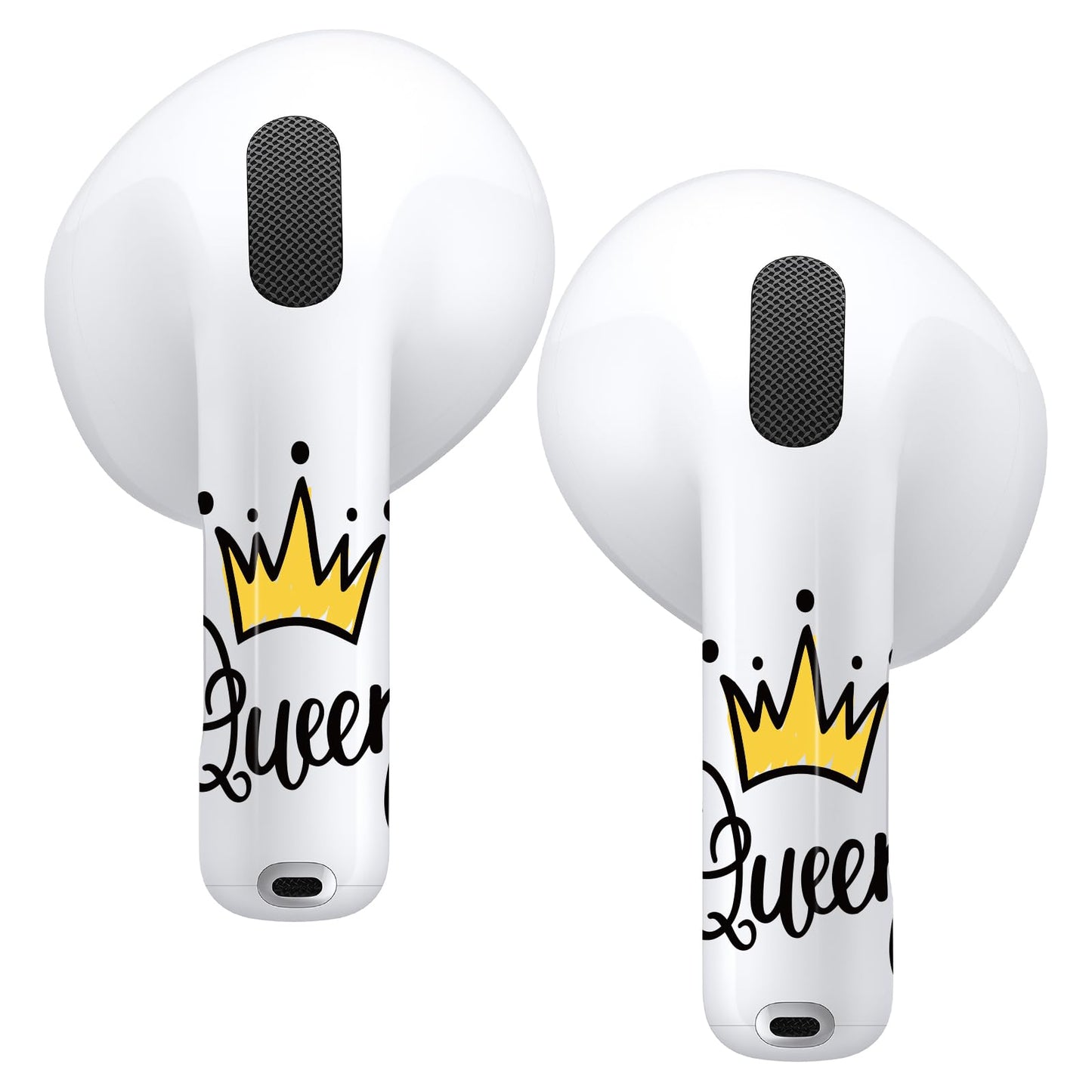 RockMax for AirPods 4 Skin,Crown Decal Sticker for Air Pods 4th Gen, Compatible with AirPod 4 Case 2024, Durable Tattoo Wrap, Easy to Apply