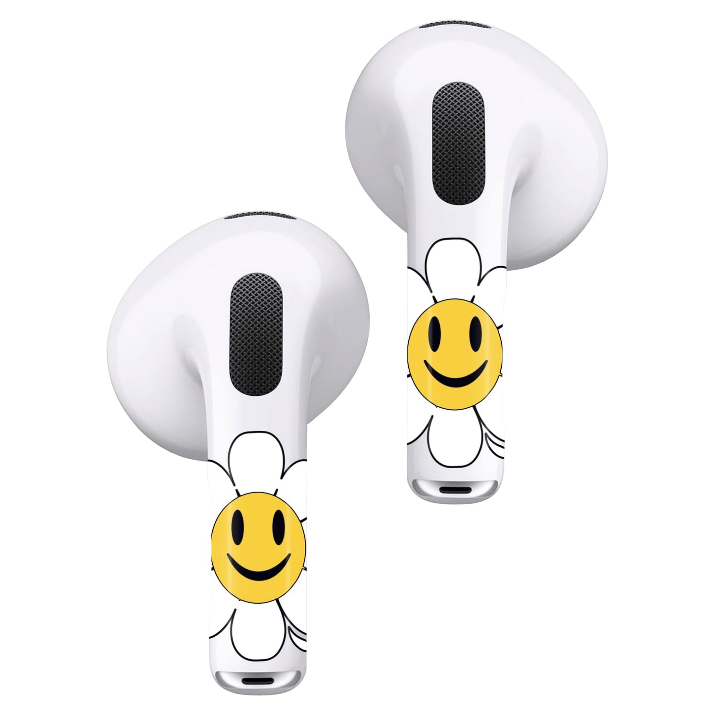 RockMax for AirPods 3rd Generation Sticker, Emoticon Decal Skin for 3rd Gen AirPods, Smiling Wrap Tattoos, Long-Lasting, Easy to Apply, Present for Women and Men
