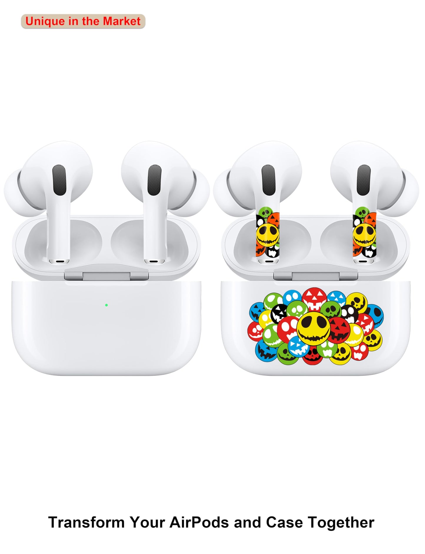 RockMax for AirPods 3rd Generation Decal Sticker, Blue Butterfly AirPod Skins for Airbuds and Charging Case, Durable Wrap, Easy to Apply, for Teens and Adults