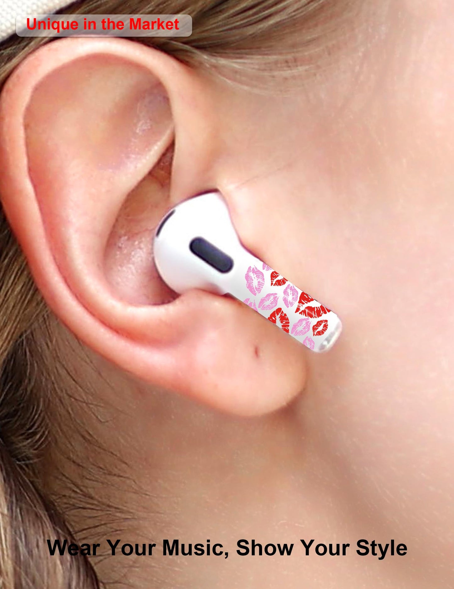RockMax for AirPods 3rd Generation Skins, Rocket Baseball Decal Stickers for Earbuds 3, Red Wrap Design, Easy Installation, for Teenagers and Families