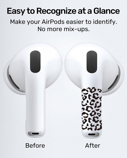 RockMax for AirPods 4 Skin,Universal Decal Sticker for AirPods Pro/Pro 2/Pro 3, Gen 1/2/3/4, Compatible with Clear AirPod Case, Durable Tattoo Wrap, Easy to Identify