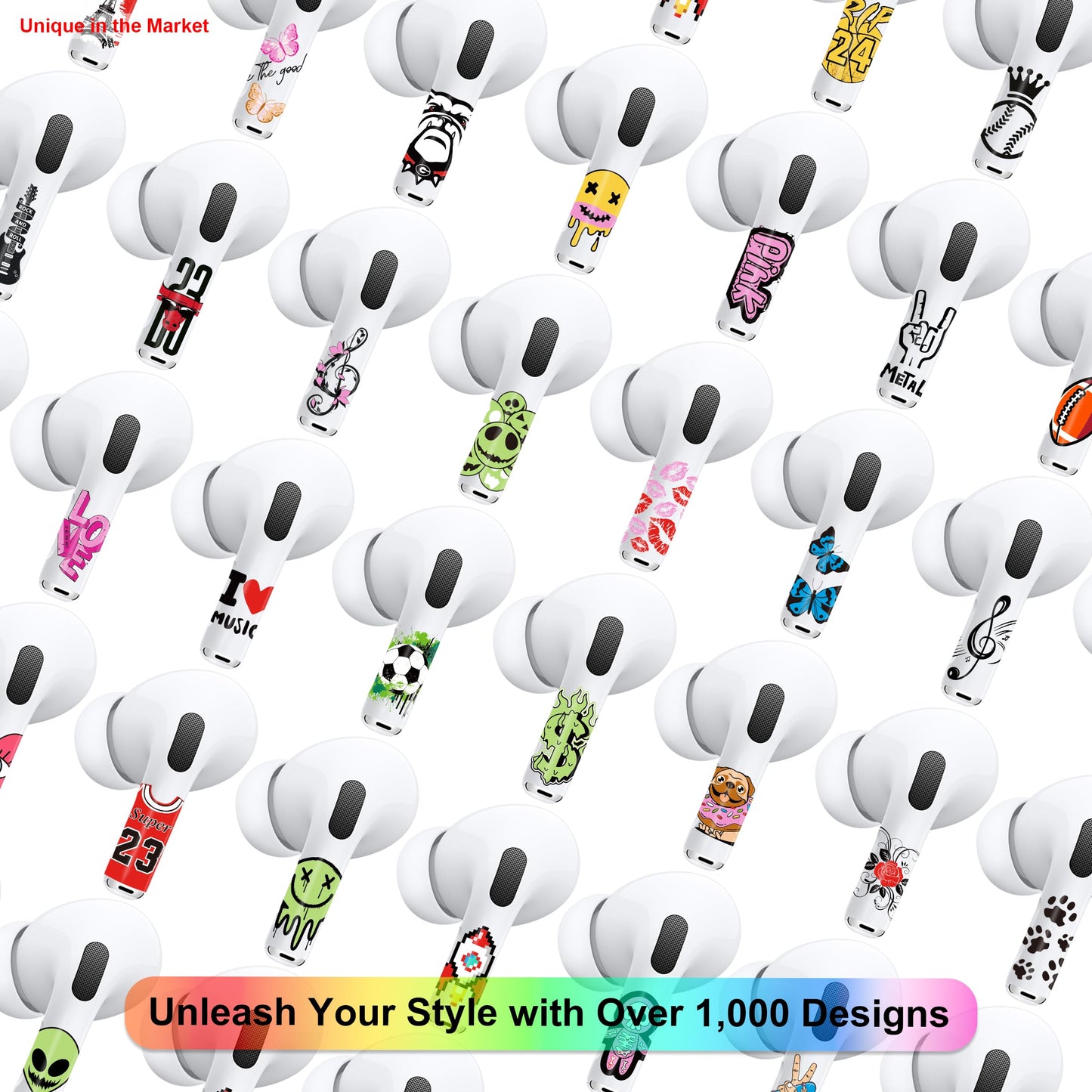 RockMax for AirPods 4 Skin,Red Lips Sticker for Air Pods 4th Gen, Compatible with AirPod 4 Case 2024, Quiet Gesture Tattoo Wrap, Easy to Apply