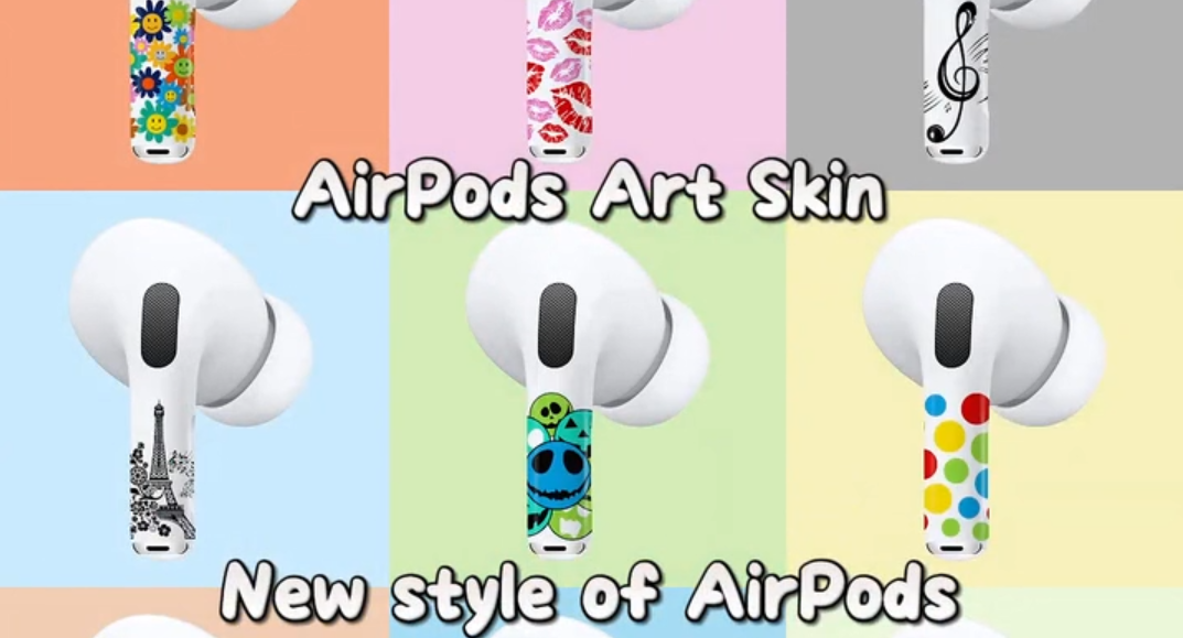 Load video: AirPods Art Skin Introduction_RockMax
