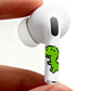 RockMax for AirPod Skin, Quickly Recognizable, Universal Fit for AirPods Pro 3/2/1 and Gen 1/2/3/4, Green Dinosaur Sticker Cover, for Women and Teens