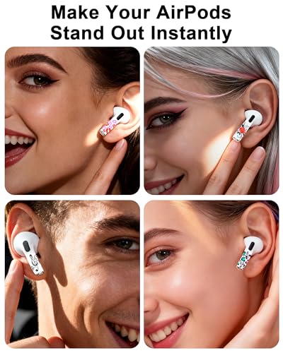 RockMax AirPods 4 Skin, Universal Fit for AirPods Pro 1/2/3 & AirPods 1/2/3/4, Christmas Tree Sticker Wrap, Charging Case Friendly, Gift Idea for Holiday