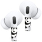 RockMax for Universal AirPod Skin, Quickly Recognizable, for AirPods Pro 3/2/1 and Gen 1/2/3/4, Panda Sticker Cover, for Women and Teens