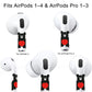 RockMax for AirPod Skin, Quickly Recognizable, Universal Fit for AirPods Pro 3/2/1 and Gen 1/2/3/4, Black Bear Sticker Cover, for Women and Teens