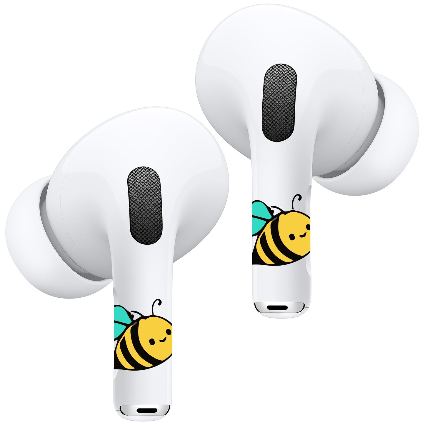 RockMax Universal Skin Wraps for AirPods, Helps Avoid Mix-Ups, Fit for AirPods Pro 3/2/1 and Gen 1/2/3/4, Cute Bee Sticker Cover, Gift for Women and Teens