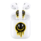 RockMax Cute Emoticon Decal Skin Stickers for AirPods 2nd Generation and Charging Case, Easy-to-Apply Vibrant Wrap, for Teens and Women