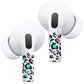 RockMax Universal Skin for AirPods Pro 3/Pro 2/Pro, Cute Stickers Also Fits to AirPod 1/2/3/4, Leopard Print Wrap for Women and Girls, Easy to Identify, Case-Friendly