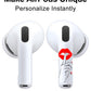 RockMax for AirPods 4 Skin，Red Lips Sticker for Air Pods 4th Gen, Compatible with AirPod 4 Case 2024, Quiet Gesture Tattoo Wrap, Easy to Identify, Also Fits AirPods 1/2/3, AirPods Pro 1/2/3