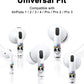 RockMax Universal Skin for AirPod Pro 2, Helps to Identify, Skull Sticker Cover for AirPods Pro 3/2/1 and Gen 1/2/3/4, Stylish Gift for Birthday