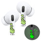 RockMax Glowing Heart Skin for AirPods, Easy to Identify, Universal Sticker Wraps for AirPods Pro 3/2/1 and Gen 1/2/3/4, Cute Earbud Accessories