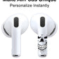 RockMax for AirPods 4 Skin, Black Skull Decal Sticker for Air Pods 4th Gen, Durable Tattoo Wrap, Case Friendly, Easy to Identify, Compatible with AirPods 1/2/3/4 and AirPods Pro 1/2/3(Universal Fit)