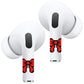 RockMax Universal Skin for AirPod Pro 2, Helps to Identify, Red Bow Sticker Accessory for AirPods Pro 3/2/1 and Gen 1/2/3/4, Stylish Gift for Birthday