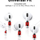 RockMax for AirPods 4 Skin Wraps, Helps Avoid Mix-Ups, Universal Fit for AirPods Pro 3/2/1 and Gen 1/2/3/4, Ladybug Sticker Cover, Gift for Women and Teens