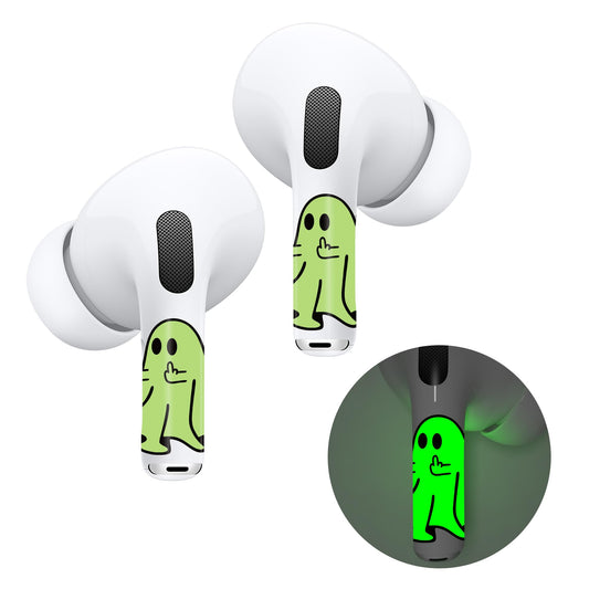 RockMax for AirPod Skins, Luminous Glow in The Dark Decal Stickers for Ear Buds, DIY Pop Art Tattoos for AirPods Pro 2nd Generation, Durable, Easy to Identify, Present for Women and Men(Universal)
