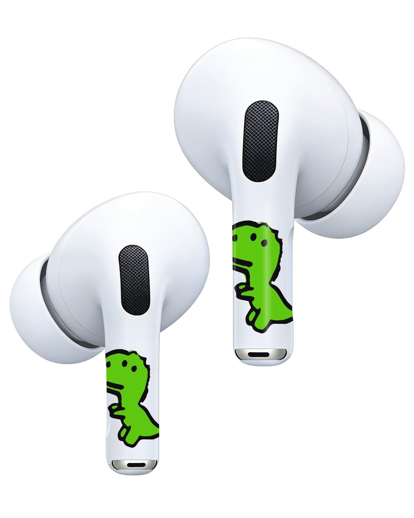 RockMax for AirPod Skin, Quickly Recognizable, Universal Fit for AirPods Pro 3/2/1 and Gen 1/2/3/4, Green Dinosaur Sticker Cover, for Women and Teens