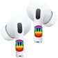 RockMax Smiley Sticker for AirPods, Easy to Identify, Universal Skin for AirPods Pro 3/2/1 and Gen 1/2/3/4, Black Wrap Cover, for Family