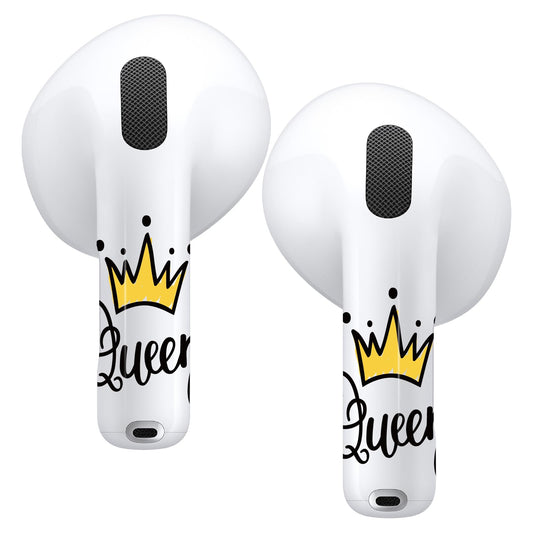 RockMax for AirPods 4 Skin，Crown Decal Sticker for Air Pods 4th Gen, Compatible with AirPod 4 Case 2024, Durable Tattoo Wrap, Easy to Apply
