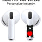 RockMax for AirPod Skin, Quickly Recognizable, Universal Fit for AirPods Pro 3/2/1 and Gen 1/2/3/4, Black Bear Sticker Cover, for Women and Teens