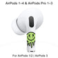 RockMax for AirPods Pro 3 Skin, Glow-in-The-Dark Death Smile Sticker for AirPods 4th Gen, Works with AirPod Case, Easy to Identify, Fits AirPods 1/2/3/4 and AirPods Pro 1/2/3(Universal Fit)