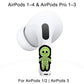 RockMax Glowing Skeleton Skin for AirPods, Easy to Identify, Universal Sticker Wraps for AirPods Pro 3/2/1 and Gen 1/2/3/4, Cute Earbud Accessories