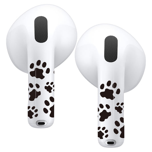 RockMax for AirPods 4 Skin，Black Cat Paw Decal Sticker for Air Pods 4th Gen, Compatible with AirPod 4 Case 2024, Durable Tattoo Wrap, Easy to Apply