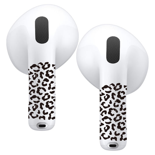 RockMax for AirPods 4 Skin，Leopard Print Decal Sticker for Air Pods 4th Gen, Compatible with Clear AirPod 4 Case 2024, Durable Tattoo Wrap, Easy to Apply