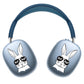 ROCKMAX Bunny Sticker for AirPods Max, Lovely Decal Skin for Wireless Headphones, Stylish Rabbit Accessories Compatible to AirPods Max Case Cover, Unique Gift for Teens, with Cleaning Kit