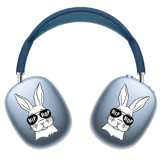 ROCKMAX Bunny Sticker for AirPods Max, Lovely Decal Skin for Wireless Headphones, Stylish Rabbit Accessories Compatible to AirPods Max Case Cover, Unique Gift for Teens, with Cleaning Kit