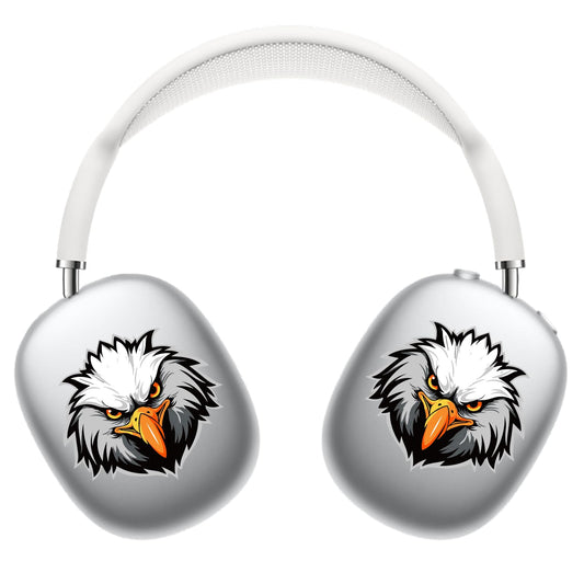 ROCKMAX Eagle Design Sticker Accessories for AirPods Max， Cool Skin Wrap for Wireless Over-Ear Headphones, Compatible with Transparent AirPods Max Case Cover, with Cleaning Kit