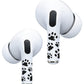 RockMax Universal Skin for AirPods Pro 3/Pro 2/Pro，Black Cat Paw Decal Sticker for Air Pods Gen 1/2/3/4,Compatible with AirPod Case, Durable Tattoo Wrap, Easy to Identify Your Earbuds