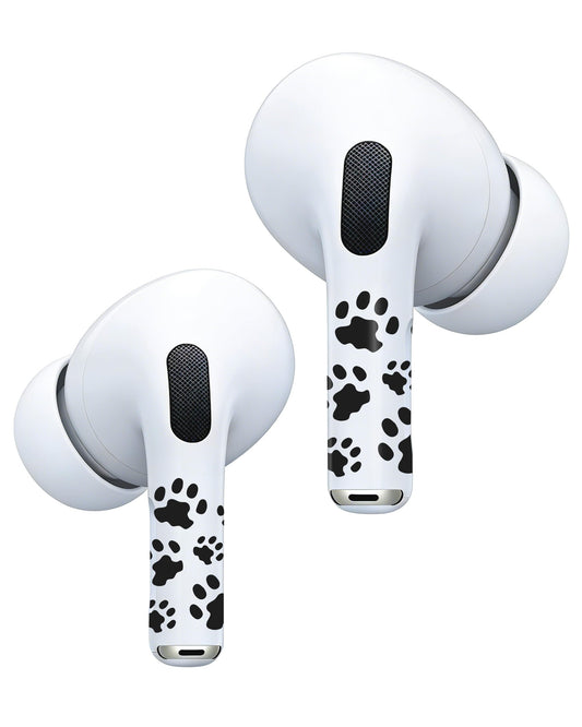 RockMax Universal Skin for AirPods Pro 3/Pro 2/Pro，Black Cat Paw Decal Sticker for Air Pods Gen 1/2/3/4,Compatible with AirPod Case, Durable Tattoo Wrap, Easy to Identify Your Earbuds