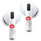 RockMax for AirPods 4 Skin，Red Lips Sticker for Air Pods 4th Gen, Compatible with AirPod 4 Case 2024, Quiet Gesture Tattoo Wrap, Easy to Identify, Also Fits AirPods 1/2/3, AirPods Pro 1/2/3