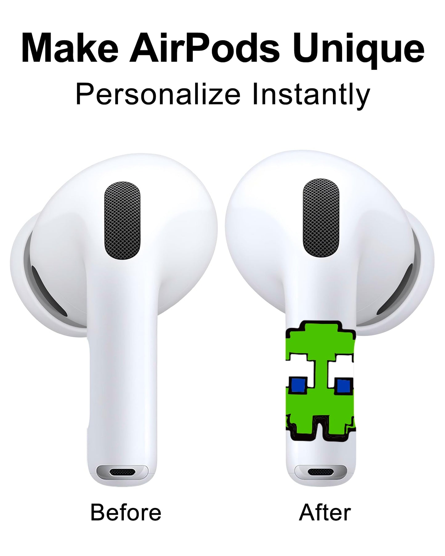 RockMax for AirPods Pro 2 Skin, Easy to Spot, Universal Fit for AirPods Pro 3/2/1 and Gen 1/2/3/4, Game Sticker Cover, Unique Gift for Women and Men