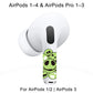 ROCKMAX for AirPod Pro Skin, Glow in The Dark AirPods Pro 2 Skin Wrap, Cool Skull Sticker Decoration for Girls and Boys, Compatible with Charging Case, Universal for AirPods 1/2/3/4 & Pro 1/2/3