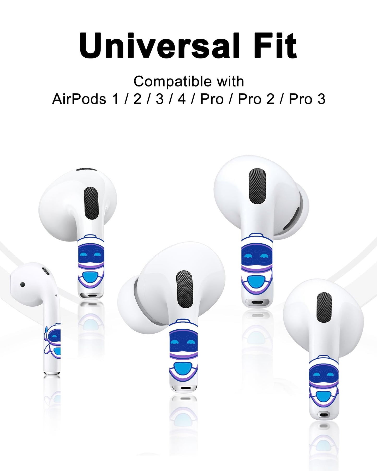RockMax for AirPods Pro 2 Skin Cover, Distinguish Your AirPods, Universal Fit for AirPods Pro 3/2/1 and Gen 1/2/3/4, Astronaut Sticker, Fun Gift for Boys and Girls