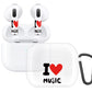 RockMax for AirPod 3rd Generation Case Cute, Clear Case with Black Keychain and Stylish Decal Stickers, Love Music Skin Wrap, Easy to Apply, for Teens and Women