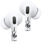 RockMax Universal Skin Accessories for AirPods Pro, Easy to Spot, Guitar Sticker Cover, for AirPods Pro 3/2/1 and Gen 1/2/3/4, Unique Gift