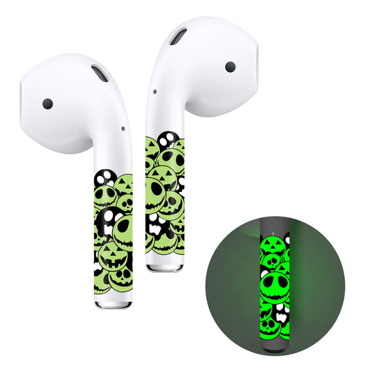 ROCKMAX Luminous AirPods Skins 2nd Generation, Cool AirPods Sticker Glow in The Dark, Fancy AirPods Skin Wraps Customization with Easy Installation Tool (237YG)