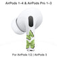 RockMax for AirPods 4 Glow Skin, Butterfly Sticker Wrap, Easy to Find with Distinct Decal, Case-Friendly, 3-Step Install, Compatible with AirPods Pro 1/2/3 and AirPod 1/2/3/4 (Universal Fit)