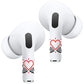 RockMax for AirPod Stickers, No More Mix-Ups, Universal Fit for AirPods Pro 3/2/1 and Gen 1/2/3/4, Heart Skin Cover, Custom Gift for Women and Teens