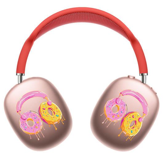 ROCKMAX for Sweet Pink AirPods Max Sticker Accessories, Attractive Decal Skin for Wireless Headphones, Compatible with AirPods Max Case Cover, Perfect Womens and Girls Gift with Cleaning Kit