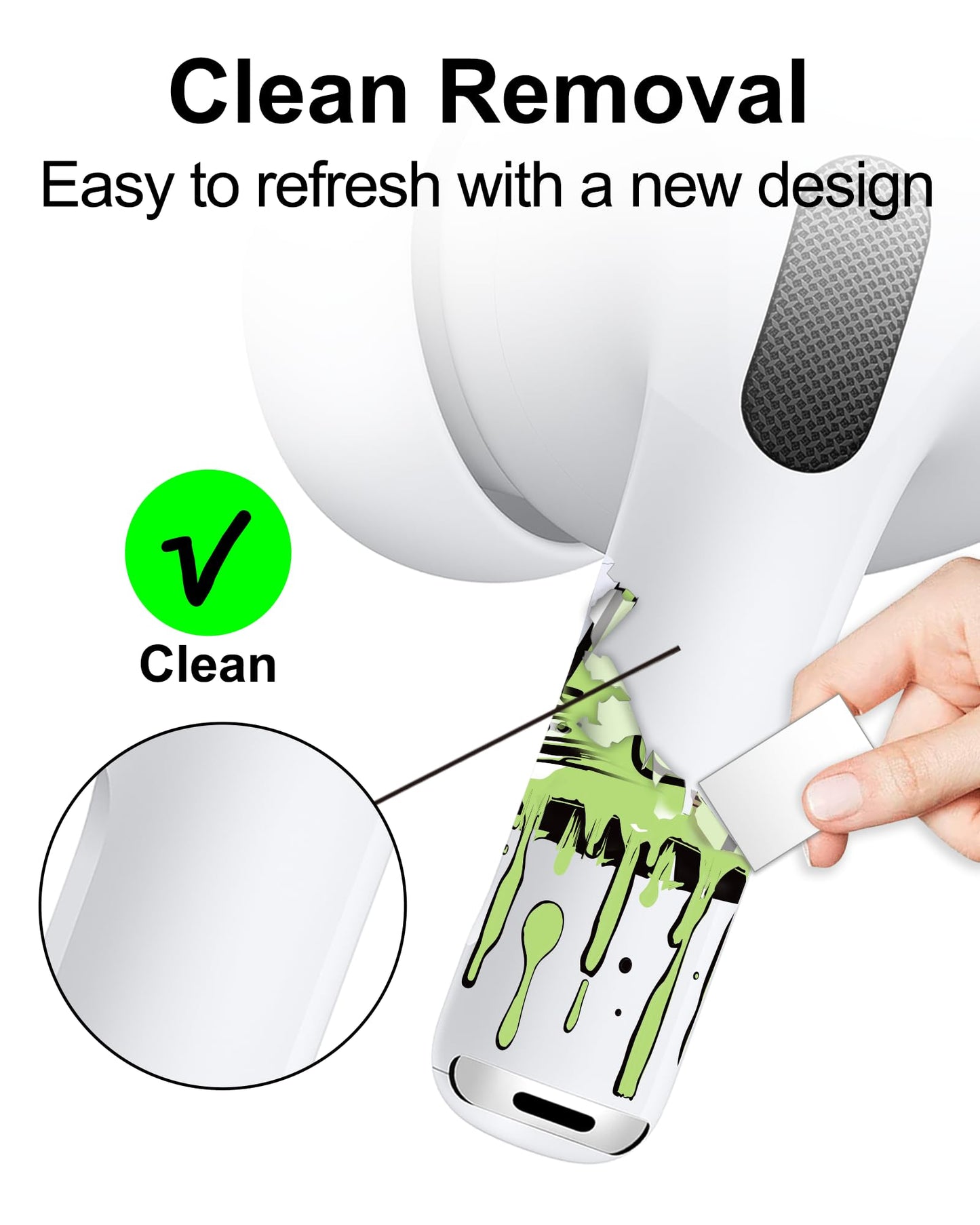 RockMax for AirPod Skins, Glow in The Dark Crown Stickers for Ear Buds, DIY Tattoos for AirPods Pro 2nd Generation, Easy to Identify, Compatible with AirPods Pro 1/2/3 & AirPod 1/2/3/4(Universal Fit)