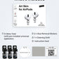 RockMax for AirPods 4 Skin, Black Skull Decal Sticker for Air Pods 4th Gen, Durable Tattoo Wrap, Case Friendly, Easy to Identify, Compatible with AirPods 1/2/3/4 and AirPods Pro 1/2/3(Universal Fit)