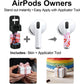 RockMax Ghost Sticker for AirPods, Easy to Identify, Universal Skin for AirPods Pro 3/2/1 and Gen 1/2/3/4, Black Wrap Cover, for Family