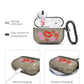 RockMax for AirPods Pro 3 Case Cover with Art Skin, Cute TPU AirPods Case with Keychain Hook, Semi-Transparent Decorative Case for Women, Red Lips, Clear Black